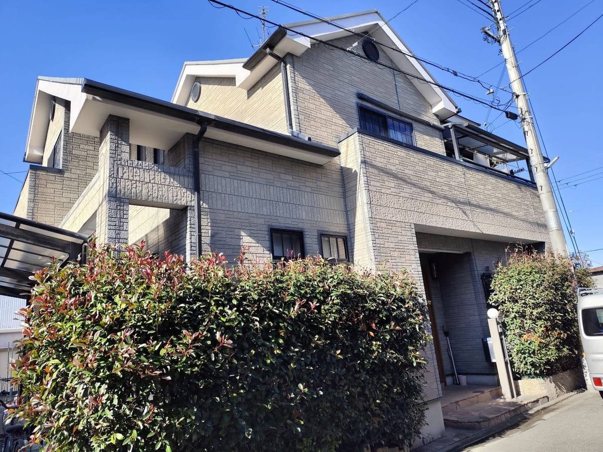 外壁 塗装 施工中